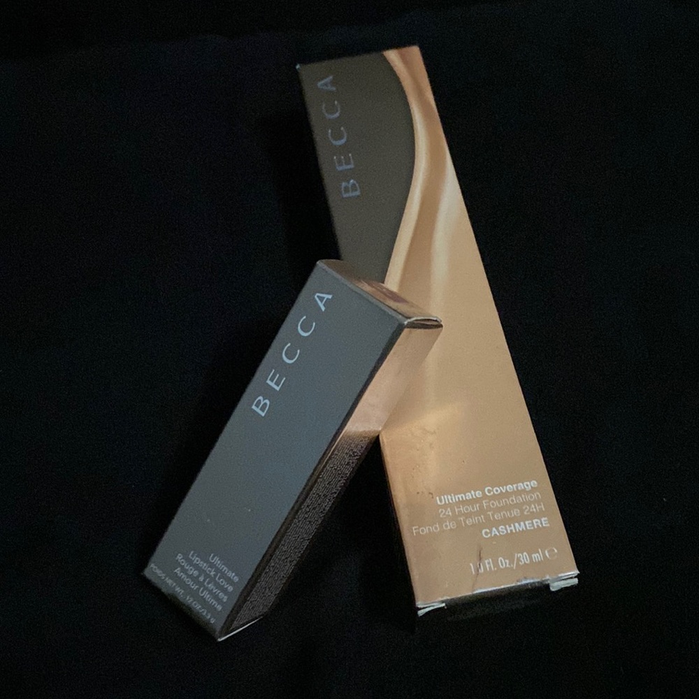 Becca ultimate coverage foundation and ultimate lipstick rouge